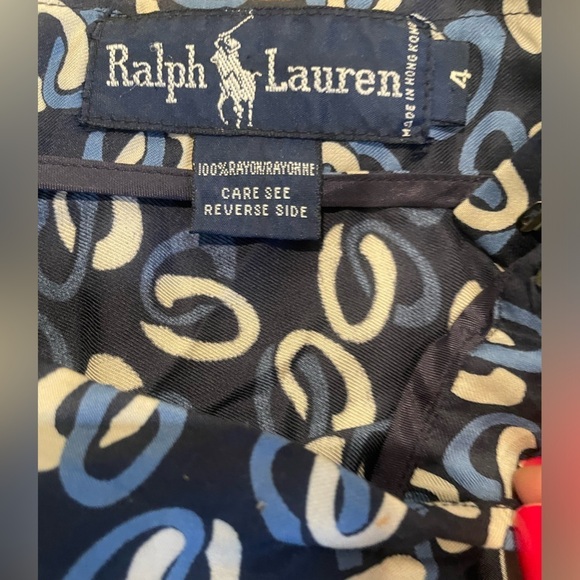 Ralph Lauren Polo Midi Geometric Equestrian Print Skirt - Picture 6 of 12